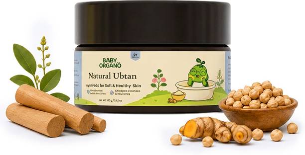 BabyOrgano Natural Ubtan 100gm | with the goodness of natural pulses like Green Gram (Moong) and Chickpea (Chana)