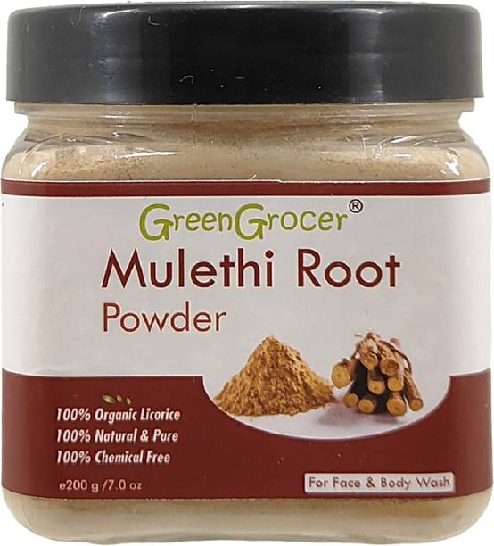 GreenGrocer Natural Mulethi Powder (Licorice Powder) For Face And Skincare 200g