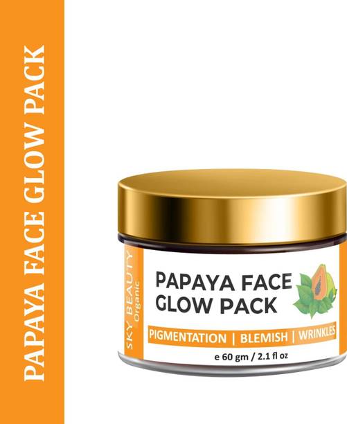 SKY BEAUTY ORGANIC Papaya Glow Face Pack | Face Mask