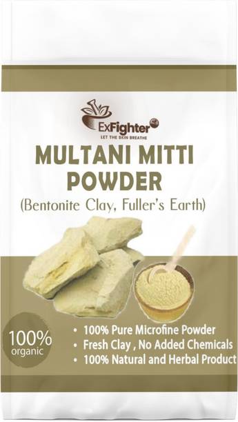 EX Fighter Multani Clay Powder for Face Pack |Fuller's Earth ,Bentonite Clay Powder (750 g)