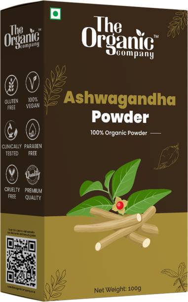 The Organic Company Ashwagandha Powder Tea | Face Skin | Height Increase | Drinking | Churna Pure