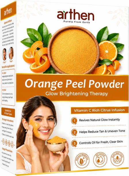 ARTHEN Orange Peel Powder for Face | Natural Glow, Tan Removal & Radiance Care