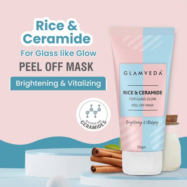 GLAMVEDA Rice & Ceramide Brightening & Moisturizing Peel Off Face Mask