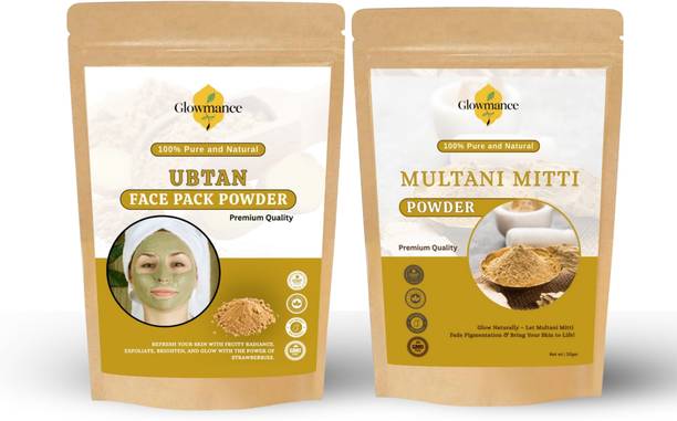 Glowmance Multani Mitti + Ubtan Face Pack Powder | Traditional Glow & Beauty Care Blend