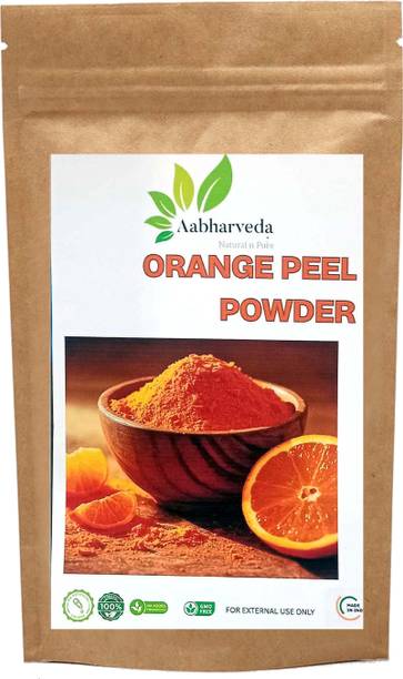 Aabharveda Pure Dried Orange Peel Powder for Glowing Skin & Tan Removal