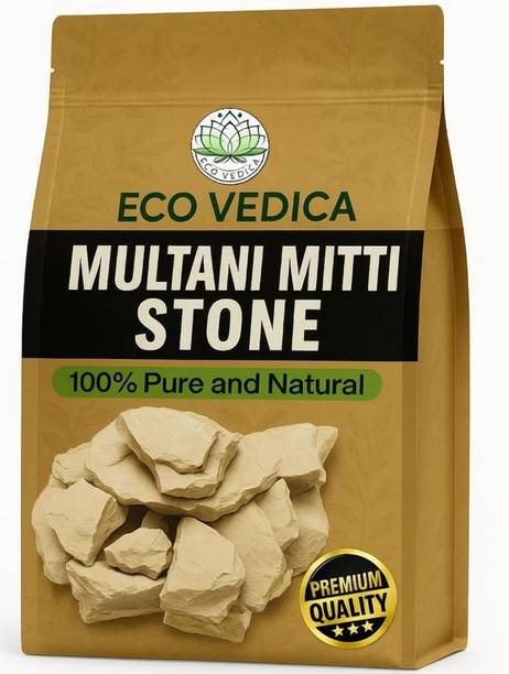 Ecovedica 100 % Pure Multani Mitti / Earth Clay (500 g) Fuller's Earth Face Pack