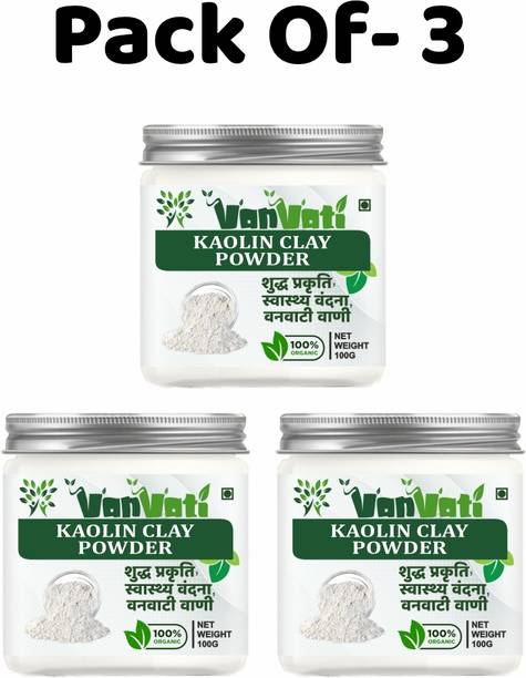 Vanvati Organic Kaolin Clay Powder Ultra-Fine, Deep Cleansing, Face Mask, Care Powder