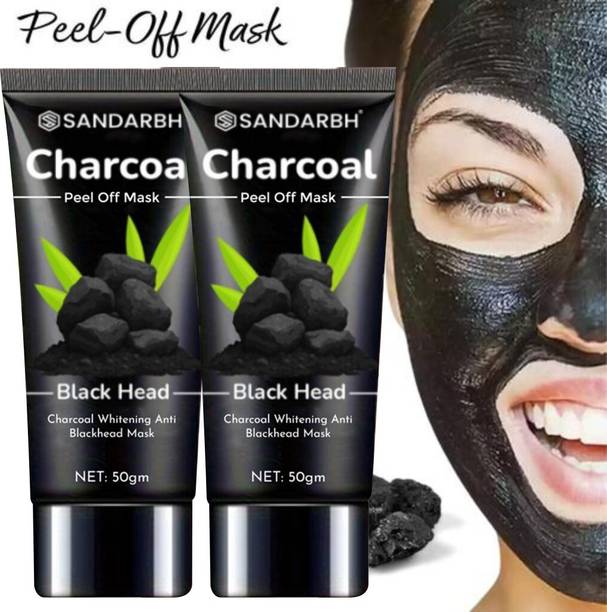 Sandarbh Activated Charcoal Peel Off Mask for Glowing Skin