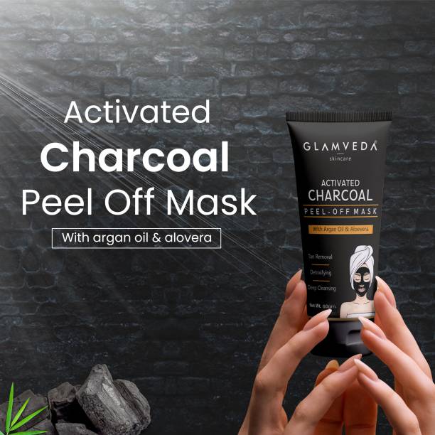 GLAMVEDA Activated Charcoal Blackhead & Whitehead Removal Peel Off Face Mask