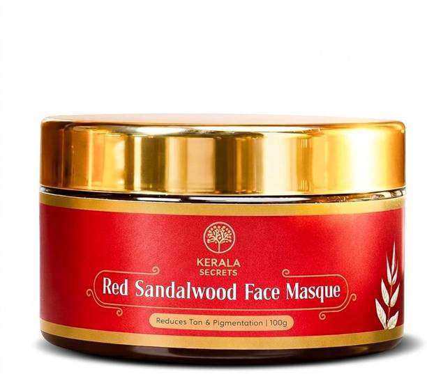 Kerala Secrets Natural Red Sandalwood Face Mask 100 Gram for Glowing & Clear Skin – Clay Mask