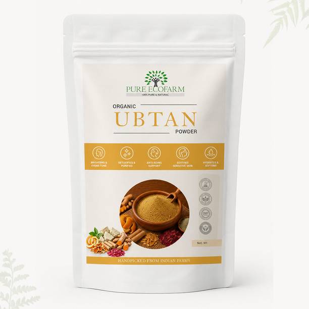 Pure ecofarm Natural Ubtan Powder Face Pack Tan Removal & Glowing Skin
