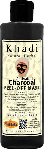 khadi natural herbal Anti-pollution Charcoal Peel Off face mask 200ml