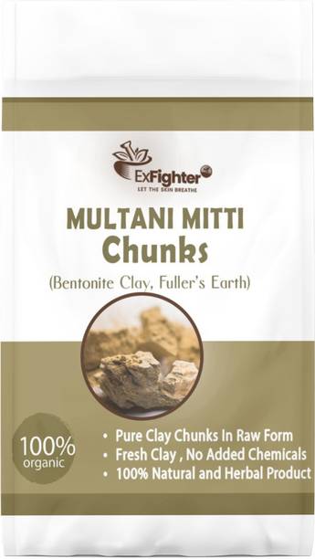EX Fighter Multani Clay Chunks for Face Pack |Fuller's Earth ,Bentonite Clay Chunks (250 g)
