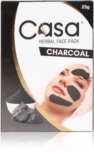 CASA Charcoal Herbal Face Pack | Deep Cleansing & Detox Face Mask for Oil Control