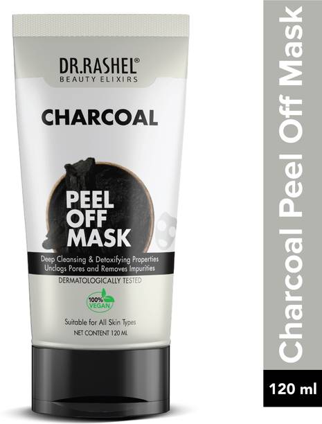 DR.RASHEL Charcoal Peel Off Mask for Instant Glow, Anti Pollution, Blackhead Removal