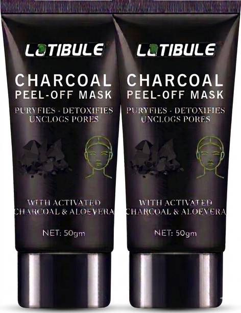 Latibule Charcoal Face Peel-Off Mask with Aloe Vera to Purify & Unclog Pores
