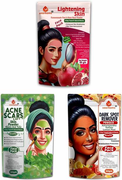 voorkoms Lightening Skin, Acne Scar & dark Spots Remover Combo Face Skin Care Powder