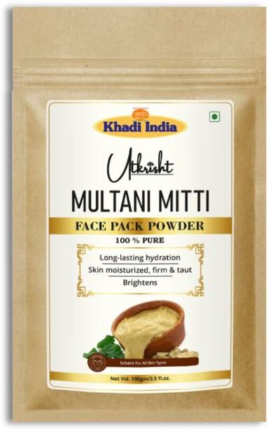 Utkrisht Khadi Multani Mitti Powder for Face Mask | Removes Excess Oil & Dirt
