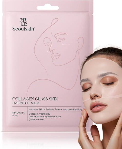 Seoulskin Collagen Face Mask | Hydrating Glass Skin Overnight Mask | Korean | 1N