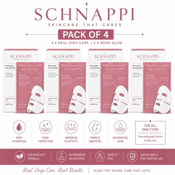 SCHNAPPI Bio Collagen Real Deep Mask for Hydrating, Pore Perfecting