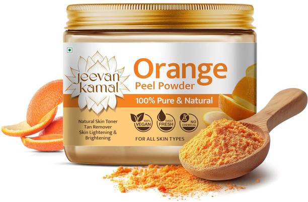 Jeevan Kamal Orange Peel Powder with Vitamin C & Antioxidant for Gentle Exfoliation & Glow