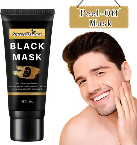 smartdrops Charcoal Peel Off Mask Removes Blackheads, Tightens Pores & Deep Cleanses