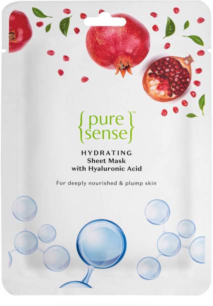 PureSense Hydrating Sheet Mask with Hyaluronic Acid Nourished & Deeply Hydrated Skin