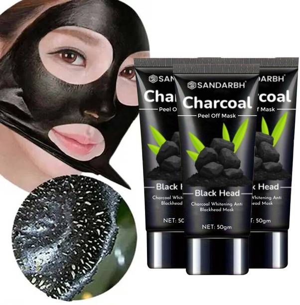 Sandarbh Charcoal Peel-Off Mask Peel Off Mask for Refreshing-Revitalizing All Skin Types