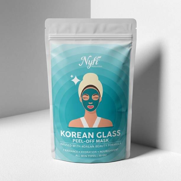 Nyfi Korean Glass Peel Off Face Mask | Hydrating, Radiance & Nourishing Facial Mask |