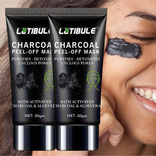 Latibule Activated Charcoal Peel-Off Mask for Deep Cleansing & Blackhead Removal