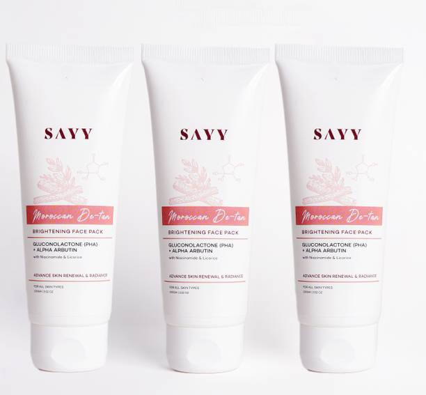SAYY Moroccan De-tan Brightening face pack for Advance Skin Renewal & Radiance