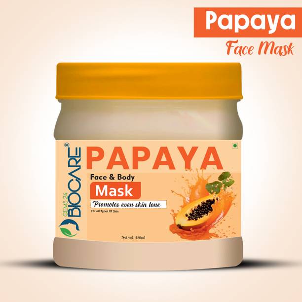 Gems24 Biocare Papaya Face Mask for Skin Brightening, Skin Hydration, Deep Cleansing, Hydrate