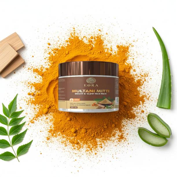 EORA Skin Brightening Multani Mitti Face Pack | Ayurvedic Glow Formula – 100gm