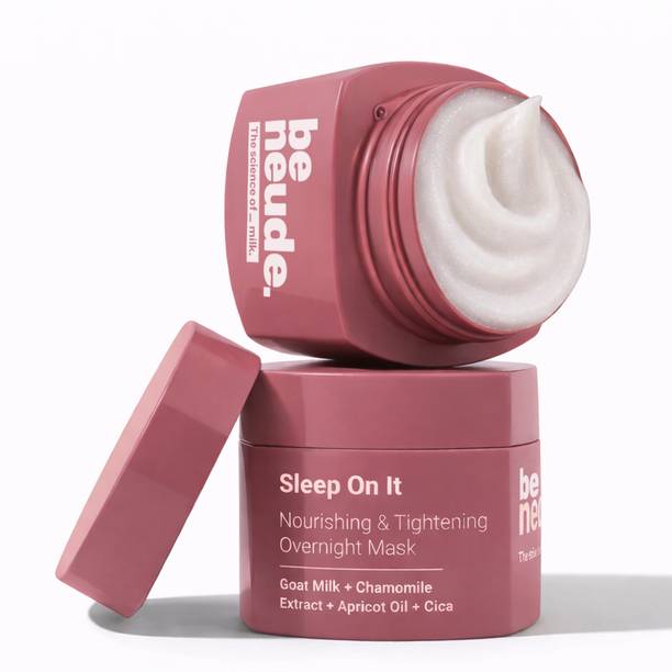 Be Neude Overnight Sleeping Face Mask with Goat Milk + Cica + Niacinamide - Hydrating