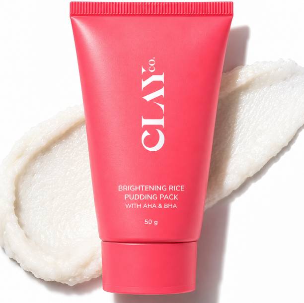 ClayCo. DeTan Brightening Rice Pudding Face Pack & Mask With AHA & BHA for Tan Removal