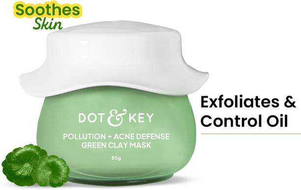 Dot & Key Acne Defence Green Clay Face Mask with Salicylic for Oily, Acne Prone Skin