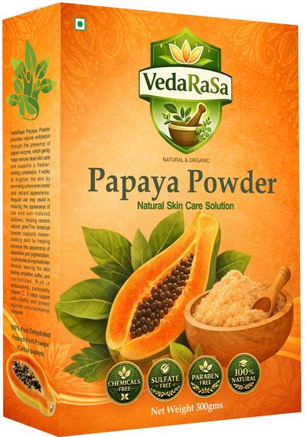 Vedarasa Organic Papaya Powder for Face Pack & Skin Care Glowing Skin & Deep Cleansing