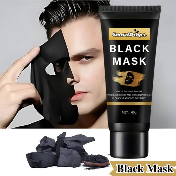 smartdrops Charcoal Face Mask for Tan Removal & Detoxifying with Vitamin‑E | Face Mask