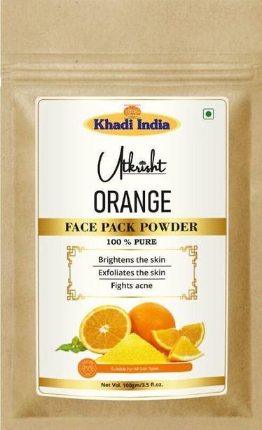 Utkrisht Khadi Orange Peel Powder For Skin and Face | No Chemical, No preservative
