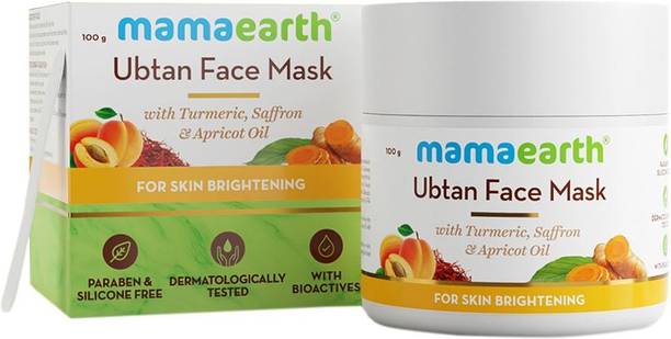 Mamaearth Ubtan Face Pack Mask with Saffron, Turmeric & Apricot Oil