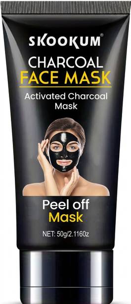 SKOOKUM Activated Charcoal Peel-Off Mask – Deep Pore Cleansing & Oil Control