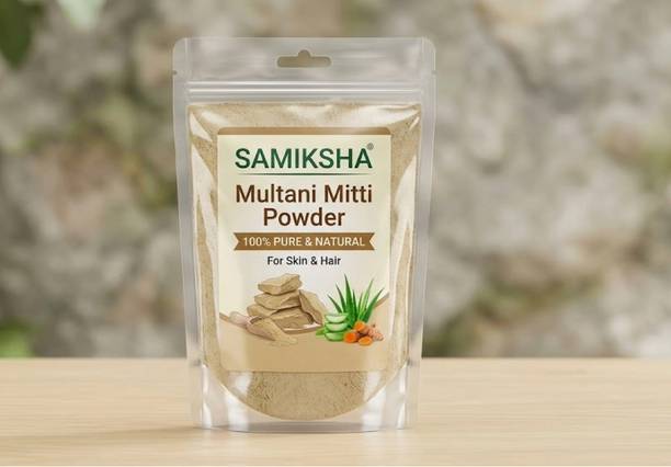 Samiksha 100% Nature Pure Multani Mitti Powder (Fuller's Earth) Skin Face Clays