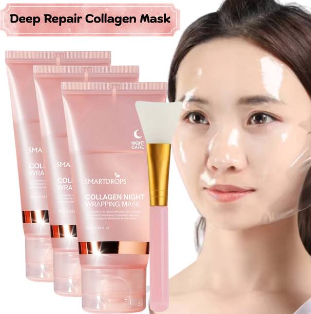 smartdrops Collagen Night Wrapping Peel Off Mask for Reducing Fine Lines