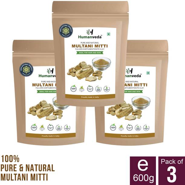 Humanveda Multani Mitti powder for Face Pack | Fuller's Earth, Bentonite Clay
