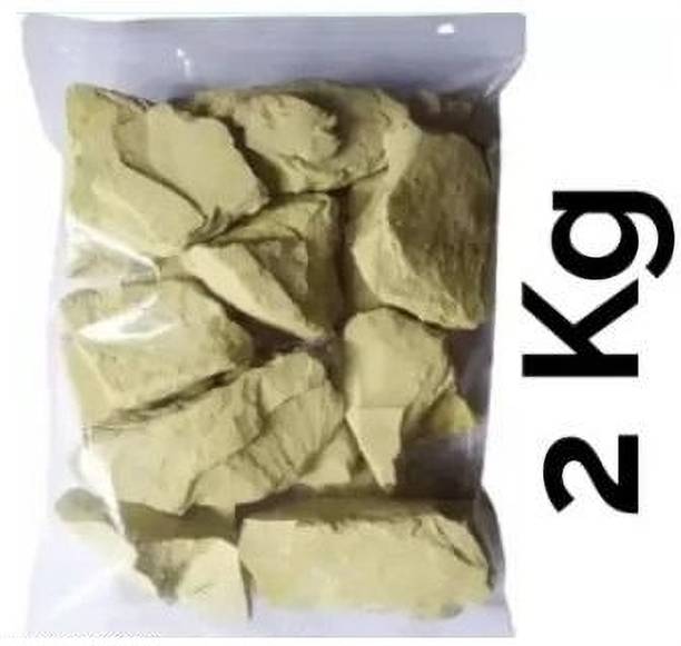 Elderwand 100% Natural Pure Multani Mitti Stone Form For Hair & Face Pack Glowing Dry Skin