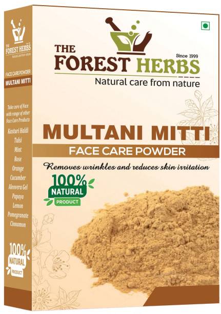 The Forest Herbs Natural Care From Nature Multani Mitti powder for Face Pack | Fuller's Earth , Bentonite Clay