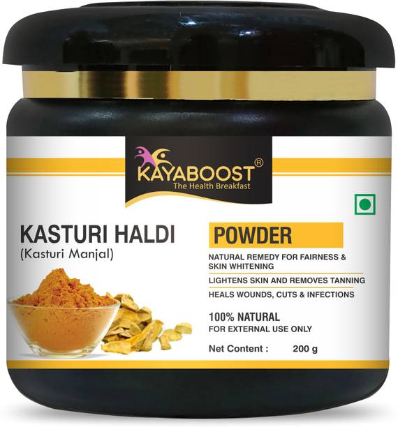 KAYABOOST Wild Turmeric Powder Kasturi Manjal Amba Haldi for Face and Skin Whitening