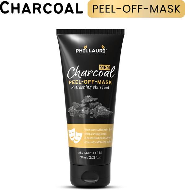 Phillauri Charcoal Peel Off Face Mask For Men Facial Skin Care Mask