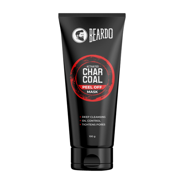 BEARDO Charcoal Peel Off Mask for Men | Face Mask for Glowing Skin |Detoxing Facial Kit