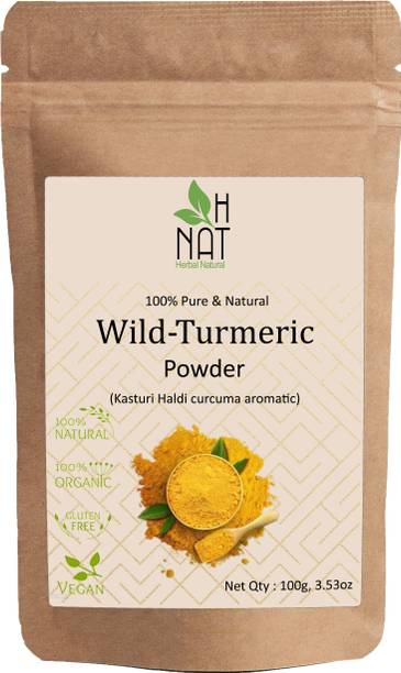 H NAT Wild turmeric powder | Kasturi turmeric | kasturi haldi powder for Glowing Skin